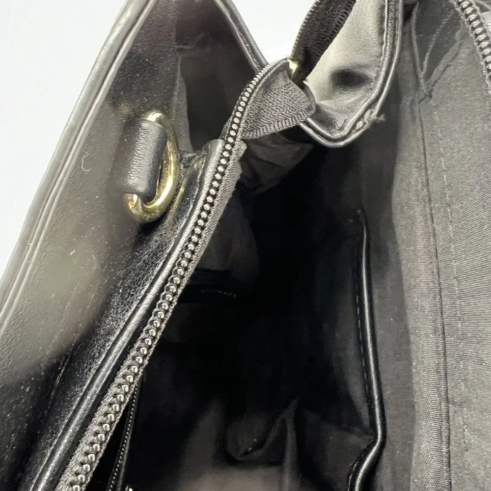 Aldo Black Top Handle Handbag Gold hardware No Cross Strap